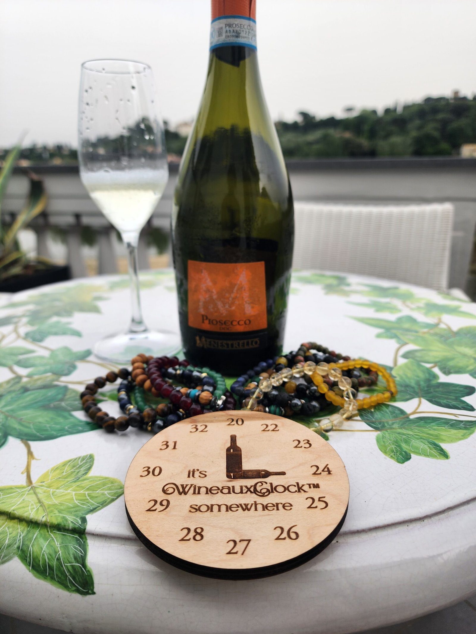 WineauxClock Coaster