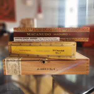 all three cigar boxes mcanudo partagas montecristo cigar boxes
