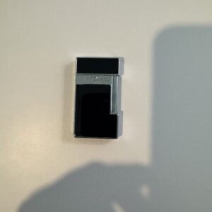 IMG_3548 S.T. DuPont Slimmy Black Chrome Lacquer Lighter