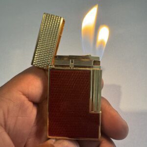 S.T. DuPont Ligne 2 Red Lacquer Dual Flame Lighter