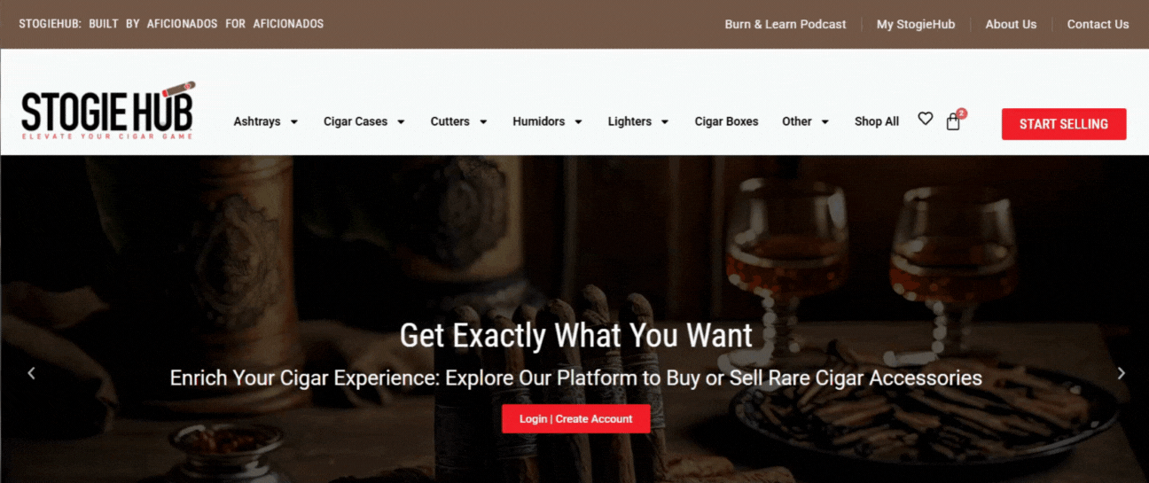 how to sell cigar accessories on stogiehub